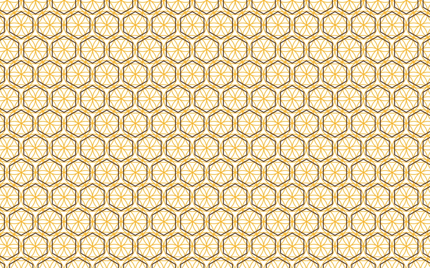 Pattern di esagoni con motivi dorati su sfondo chiaro